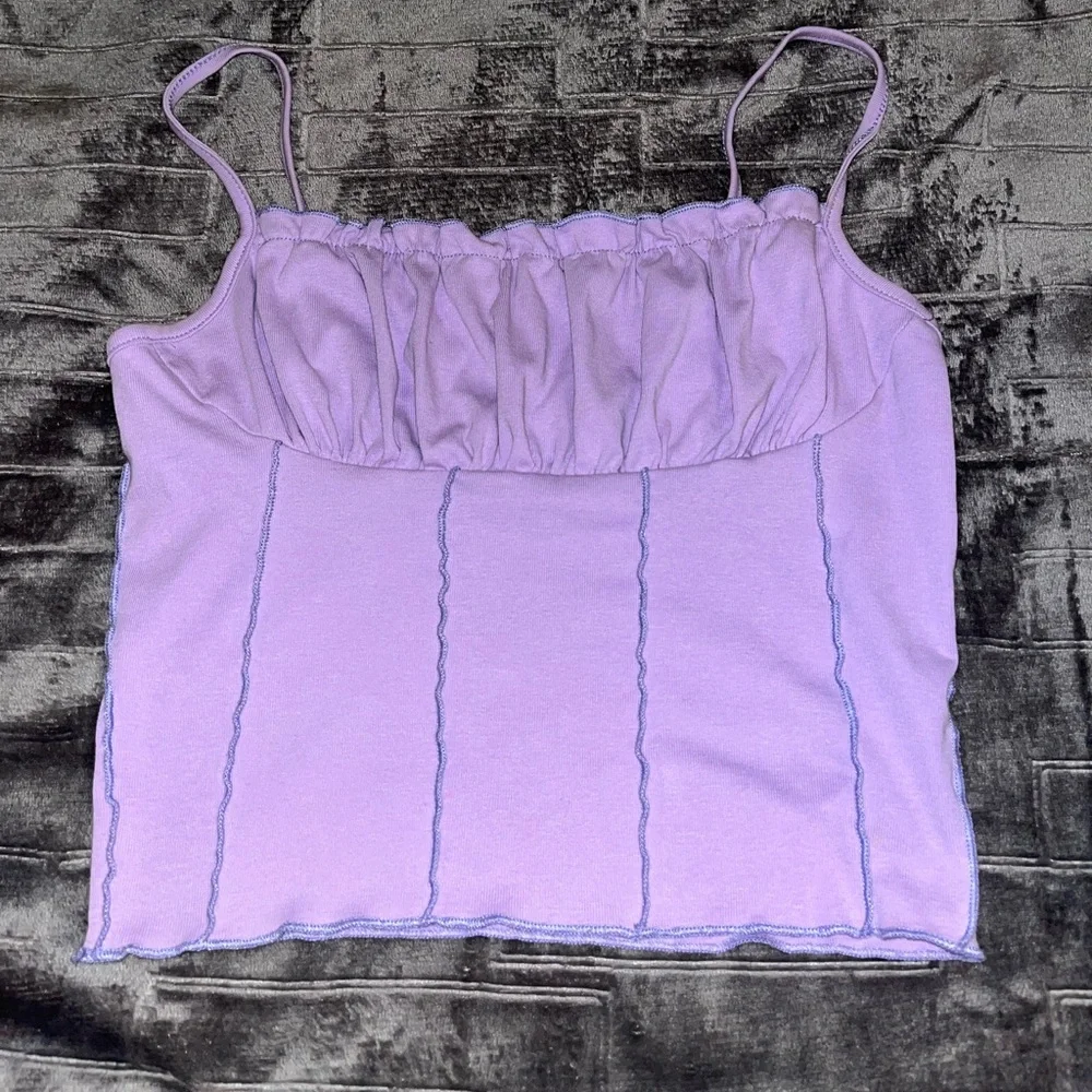 Purple Ruffle Tank - Picture 2 of 2